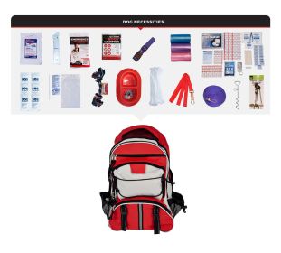 Deluxe Dog Survival Kit, Backpack