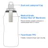 HygieniSafe® Collapsible Water Filter Bottle – 600 ml