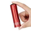 Metal Handheld Red Flashlight with Nylon Wrist Strap