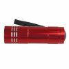 Metal Handheld Red Flashlight with Nylon Wrist Strap