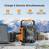 200W (Peak 400W) Portable Power Station with 60W Solar Panel