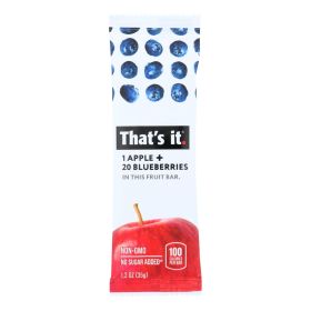 That's It Fruit Bar - Apple And Blueberry - Case Of 12 - 1.2 Oz