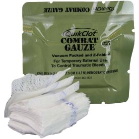 QuikClot Combat Gauze (Option: Z-Fold Military)
