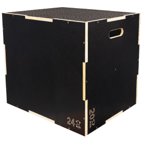 Only Supports Self Pickup-3 In 1 Anti-slip Wooden Box Weighted  Box, Various Sizes (Color: Black)