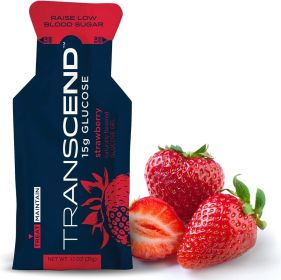 Transcend 15g Glucose Gel (Option: Strawberry Flavor 3-Pack)