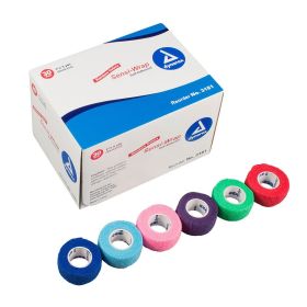 Dynarex Sensi Wrap Self Adherent Wrap - Rainbow (Option: 5 of Each Color 1"x 5 yds. 30/cs)