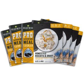 6 CT ReadyWise Pro Adventure Meal (Option: Homestyle Biscuits & Gravy With Sausage)